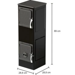 Werkstattofen Toba 2.0 (UNI 1000) Stahl Schwarz 6 KW EEK: A+ -Heizgeräte 048126095445 VM01 100223 L