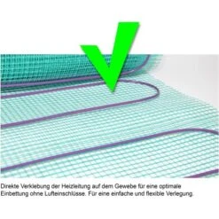 Perobe Elektrische Fußbodentemperierung 230 Volt Heizmatte 10 M² 4 Perobe Elektrische Fußbodentemperierung 230 Volt Heizmatte 10 M² -Heizgeräte 889930 3434 02